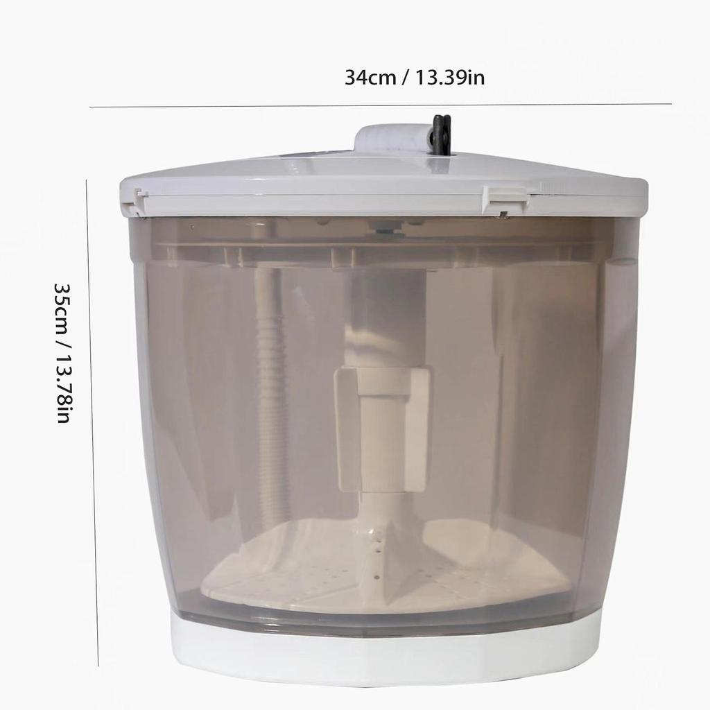 Compact Hand-Cranked Laundry System for Travel