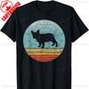 Französische Bulldogge Hunderasse Vintage Stil Tier Hunde T-Shirt Harajuku Kleidung Y2k Oberteile Draußen Hohe Qualität Baumwollhemd unisex