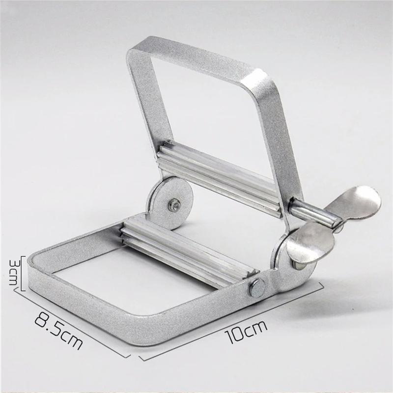 Lazy Toothpaste Dispenser Tube Squeezer Bathroom Metal Squeezer Tool Hair Color Dye Cosmetic Paint Squeezer Tube Tightener