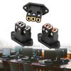 Copper IEC Power Plugs 3 Pin Socket HIFI Amplifiers Power Connectors for Gear and Musical Instrument Enduring