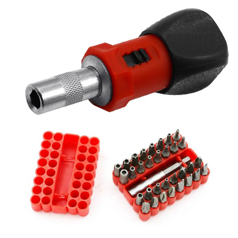 Multifunctional Ratchet Wrench Screwdriver 1/4'' Hex Socket Screw Driver Bit Holder Hollow/Solid Screwdriver Bits Set
