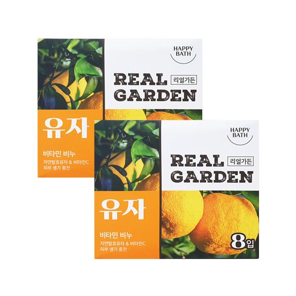 

HAPPY BATH Real Garden Yuzu Vitamin Soap 90g x 8
