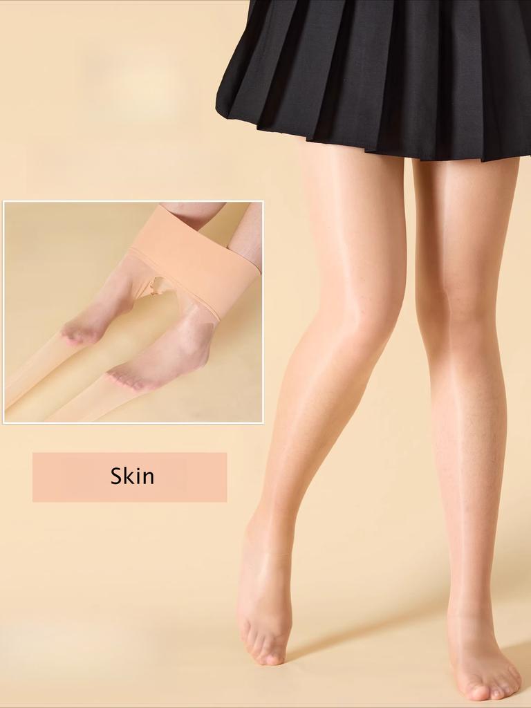 Seamless 5D Ultra-Thin Pantyhose for Women Sexy Tight Fit Oil-Shiny Transparent Stockings Breathable  Clubwear Medias