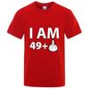 49 1 Plus Middle Finger Fifty Funny 50th Birthday New Unisex Quick Dry Ordinary Thin Short Sleeve Sport Tshirt Breathable Top
