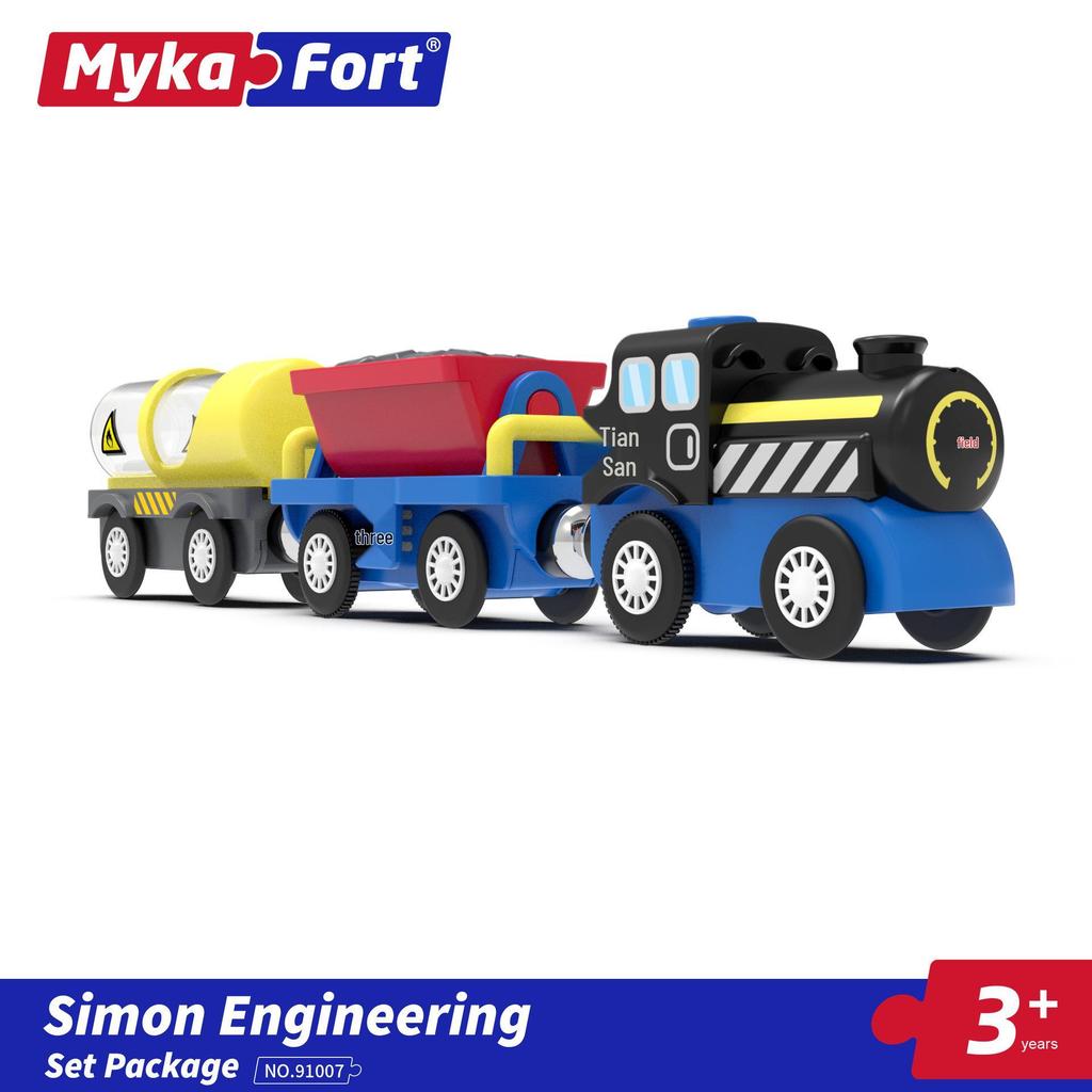 Magnetic Electric Train Engine Toy for Kids - Compatible with All Wooden Tracks