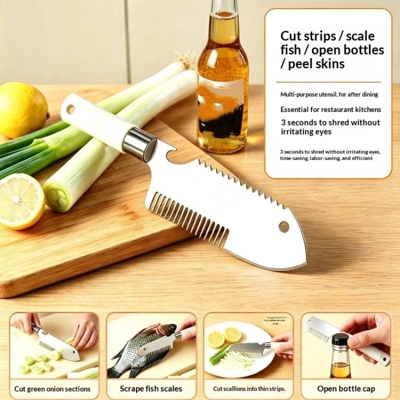 Stainless Steel Scallion Shredder Multifunctional Vegetable Cutter Sharp Grater Slicer Kitchen Tools
