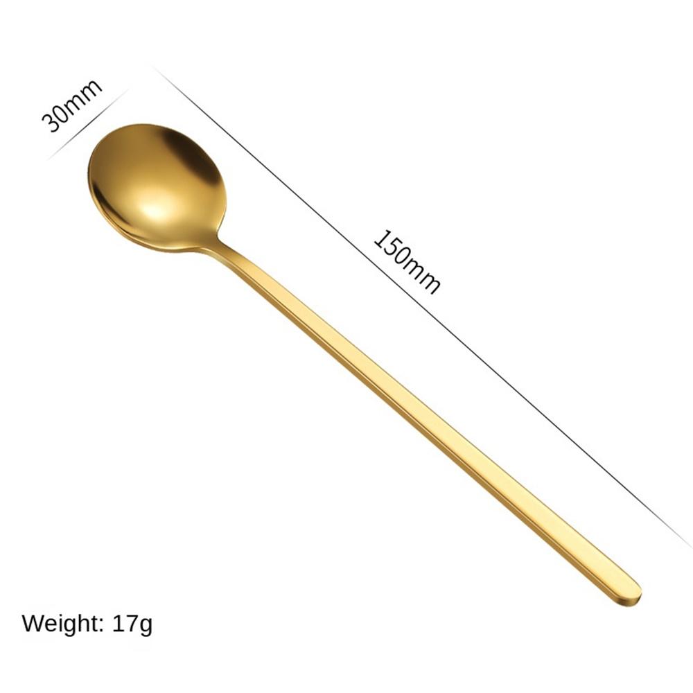 Stainless Steel Round Spoon Bird's Nest Tremella Spoon Honey Dessert Wedding Ceremony Mixing Spoon Coffee Spoon