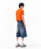 C WEAR BY THE GENIUS Men'S Crop T-Shirt Orange