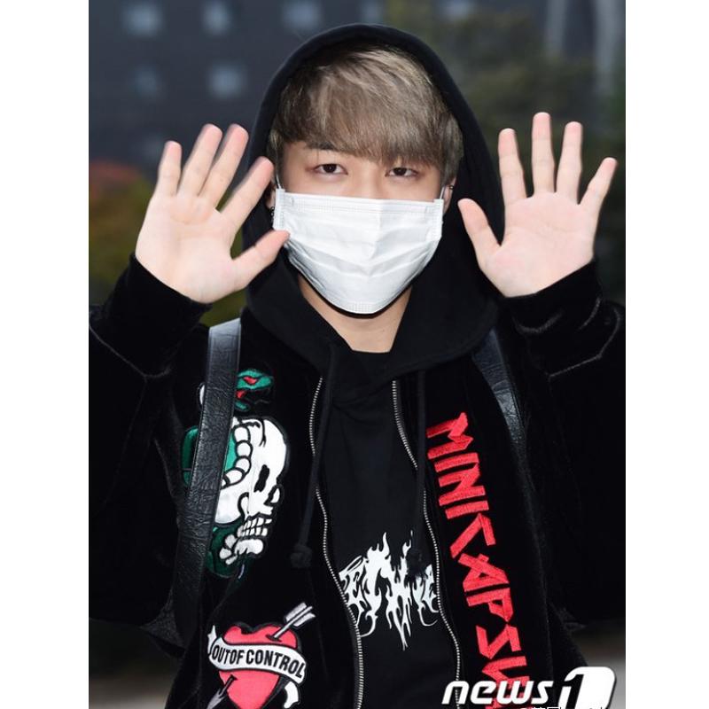 BTS JIMIN Unisex Fermuarlı Ceket Beyzbol Üniforma Stili İşlemeli