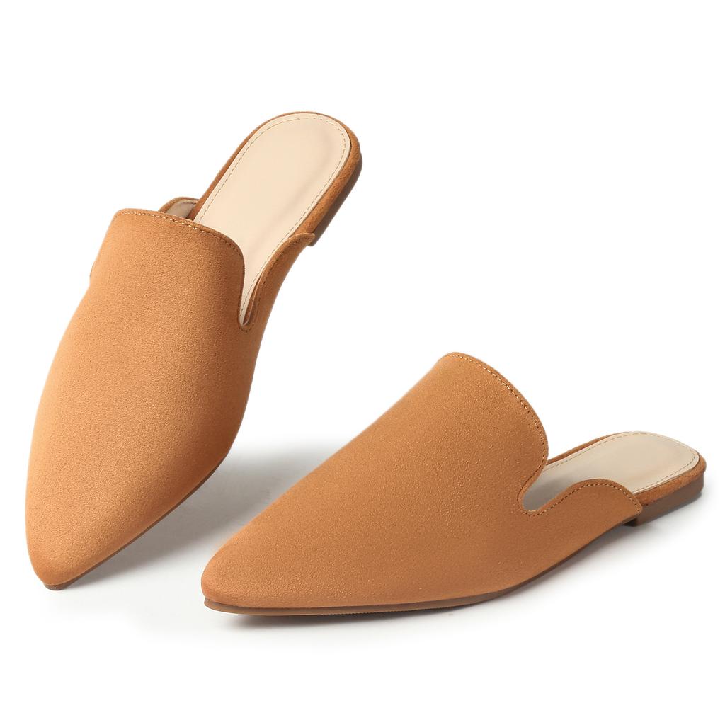 Nya Hösttofflor För Kvinnor Tofflor Damers Vardagliga Och Bekväma Platta Skor Damers Mules Mjuka Läder Tofflor