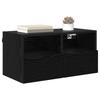 TV Wall Cabinet Black Oak Effect 60 x 30 x 30 cm
