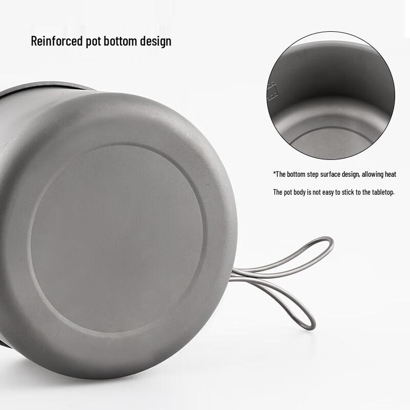 Mobigarden 1300ml Titanium Camping Pot