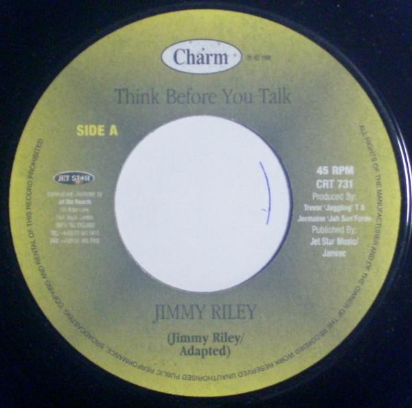 7inch Record JIMMY RILEY - Think Before You Talk CRT731 Charm UK Reggae, Ska & Dub Used
