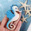 24pcs Starfish Seashell Ocean Themed Pendant Wooden Sea Life Decor  Home Decor