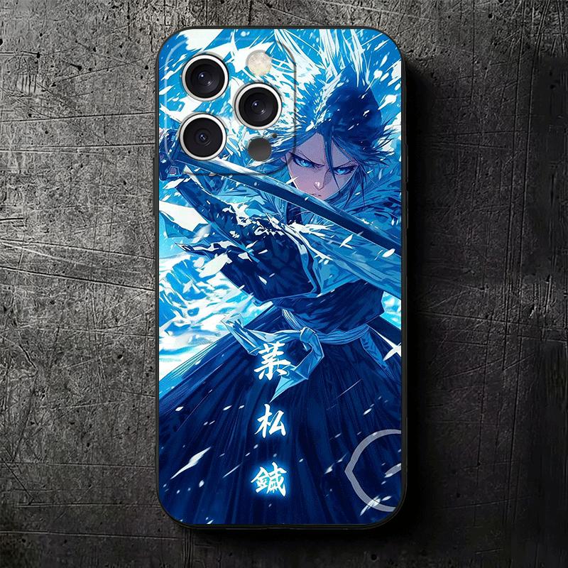 Bleach Kuchiki Rukia Soft Phone Case for iPhone 16 16E 17 Air 15 Pro Max 14 Plus 13 Mini 11 12 7 Black Cover Back Shell