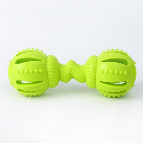 Brinquedo de dentição para animais de estimação, design de haltere resistente a mordidas, alivia o tédio, brinquedo interativo indestrutível para mastigar animais de estimação