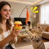 Jouet Interactif Automatique pour Chat Alimenté par Batterie, Jouet Teaser pour Animal de Compagnie avec Sonnette, Jouet d'Exercice et d'Enrichissement pour Chat, pour la Maison, la Chatterie, la Chambre à Coucher