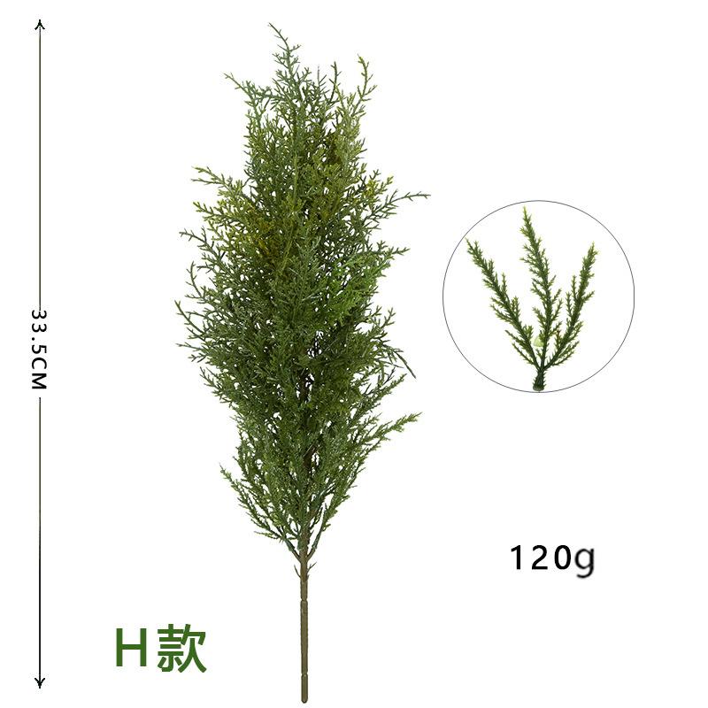 

Имитация сосновой ветки, одинарное декоративное рождественское зеленое растение, украшение для внутренней цветочной композиции, аксессуары, имитация сосновых иголок