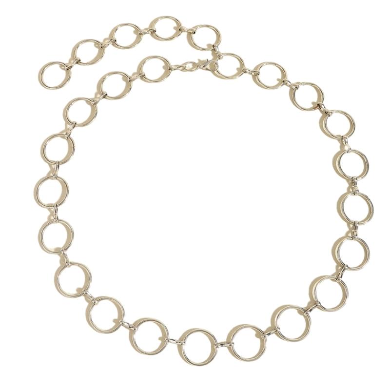 Metal Waist Chain for Women Belly Link Chain Belt Perfect for Dresses and Casual Outfits Waistband with Adjustable Clasp