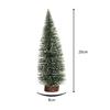 5pcs Christmas Decoration Christmas Tree Pine Tree with Wooden Base for Home Decor Xmas Party New Year New Year 2027 Ornament