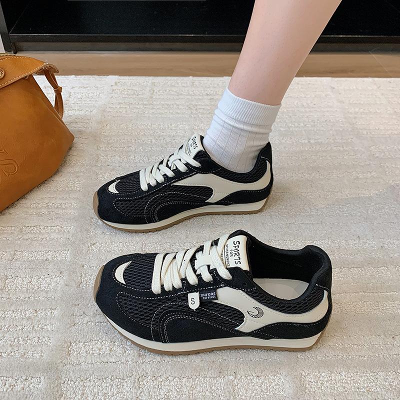 Breathable mesh German training shoes women's 2025 summer new versatile thick-soled inner height increase lightweight leisure sports Forrest Gump sh