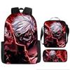 Tokyo Ghoul 3pcs Set Backpack Schoolbag with Shoulder Bag Pencil Case Set Gift for Kids Students