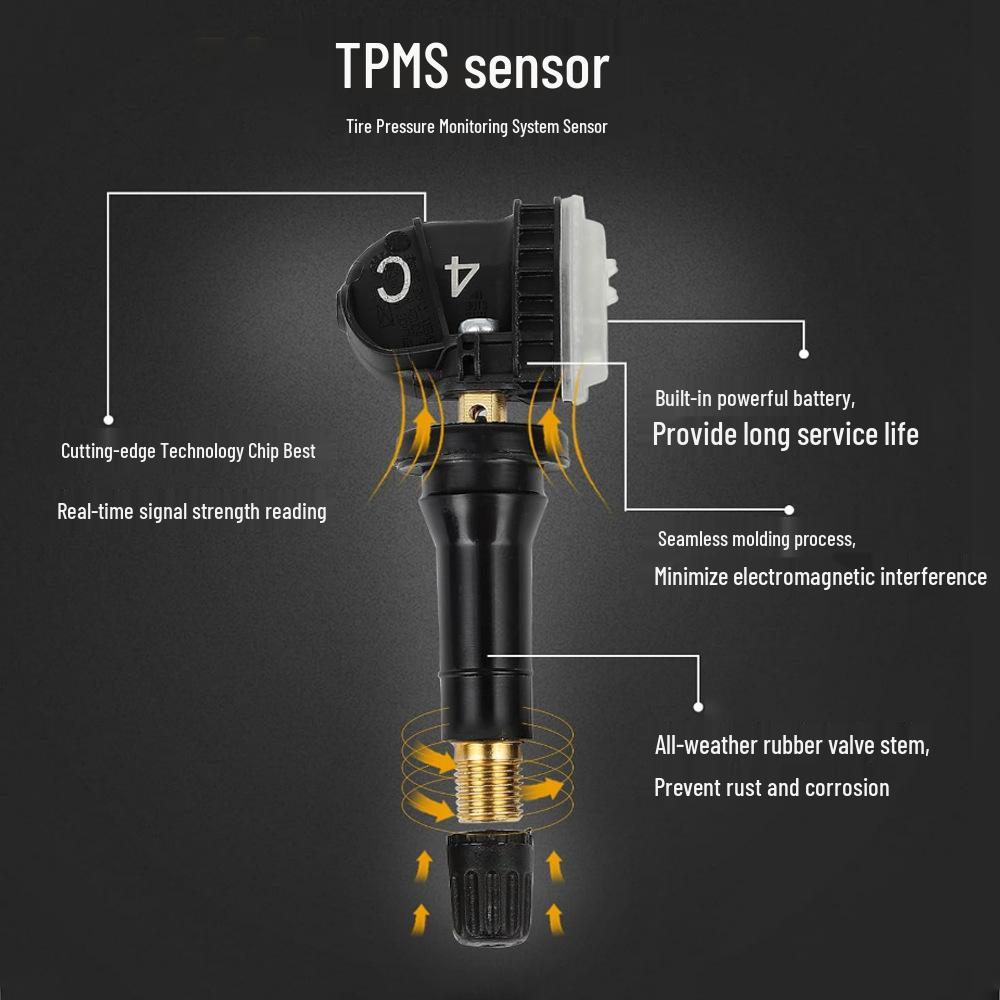 4-teiliges 433MHz Reifendrucksensor-Set für Chevrolet, Buick, Cadillac