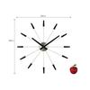 NeXtime wall clock "PLUG INN", very quiet, black, stainless steel, ø58 cm