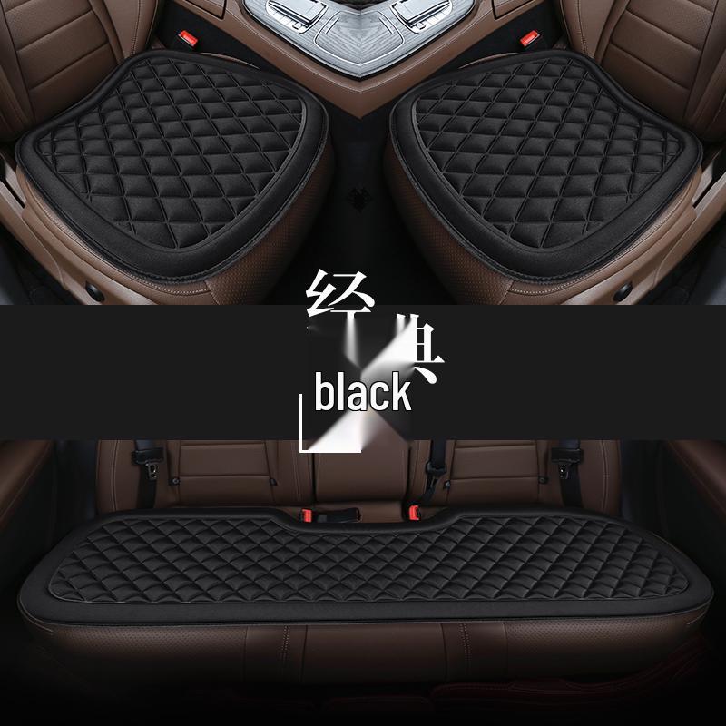 All-Season Universal Car Seat Cushion - Breathable, Anti-slip Ice Silk Cover for Rear Seats