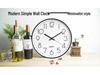 10-Inch 3D Digital Quartz Wall Clock - Silent Sweep, Plastic, 25cm Wall-Mounted