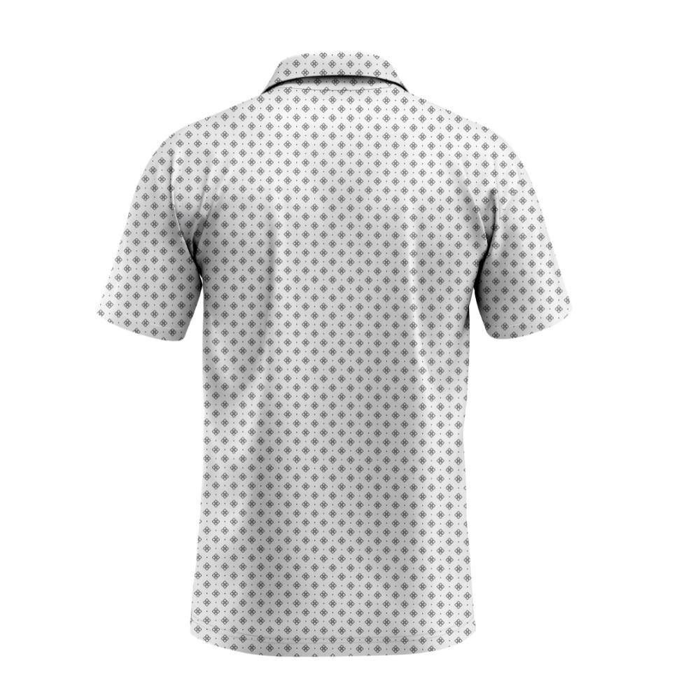 Men's summer geometric patterned short sleeved shirt