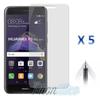 Screen Protector Film - Phonillico® - Huawei P8 LITE 2017 - Pack of 5 - Transparent - Scratch-resistant