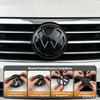 Für VW Golf 6 MK6 5K0853601C 5K0853630 Volkswagen 135mm Auto Frontgrill Emblem und 110mm Heckklappen Emblem Deckel Logo Zubehör Nh8