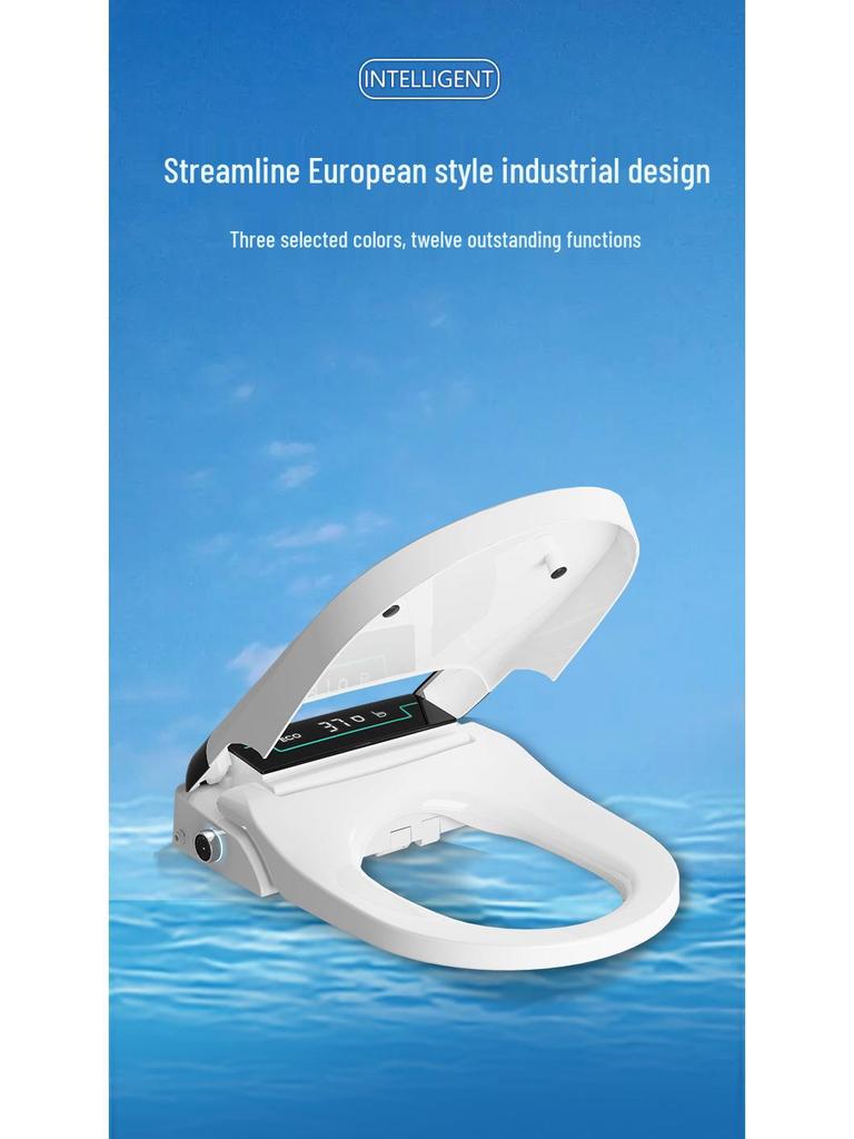 Uniwersalna Inteligentna Elektryczna Deska Sedesowa z Pilotem - Kształt U, Natychmiastowe Ogrzewanie i Kompatybilność z Kształtem V