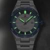 Stainless Steel Men's Wristwatch Waterproof Simple Fashion with Night Glow Pointer Calendar Display Male Watches