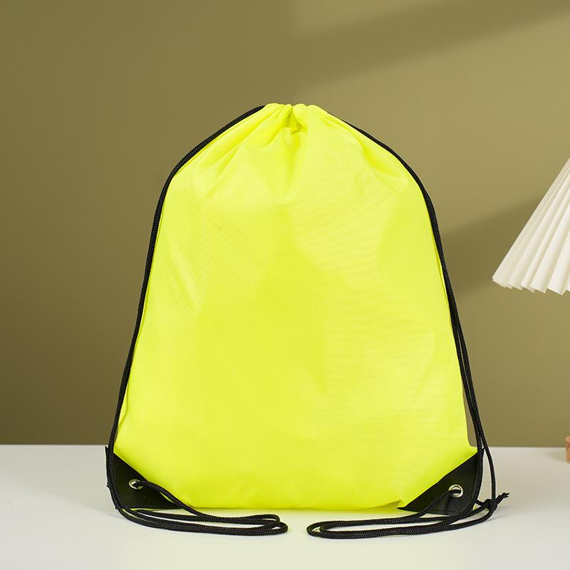 Wholesale Mix Colors Custom Polyester Nylon Polyester Drawstring Bag Hiking Sport Gym Yoga Drawstring Backpack жёлтый