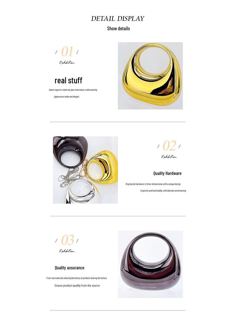 Stylish European-American Shiny Evening Bag - Versatile Crossbody and Handbag for Parties and Banquets