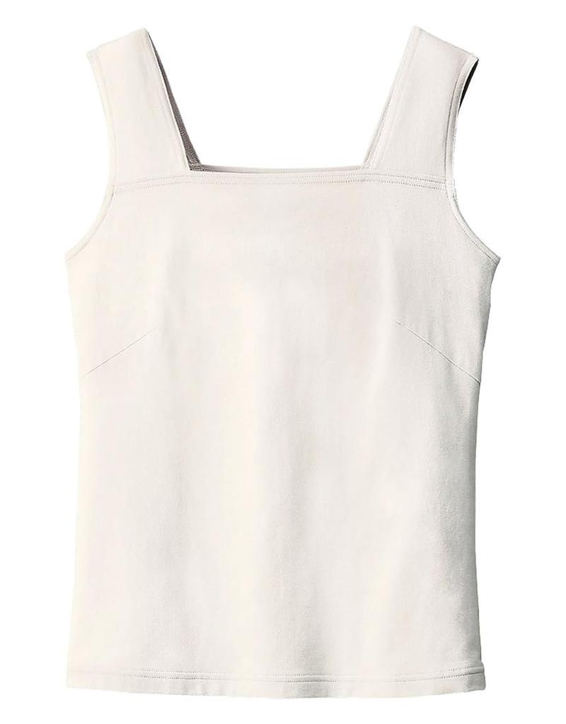 Love Body Camisole Cotton Blend Stretch Camisole and Innerwear QKN701 White [Wacoal] (Vertical Horizontal) Women's