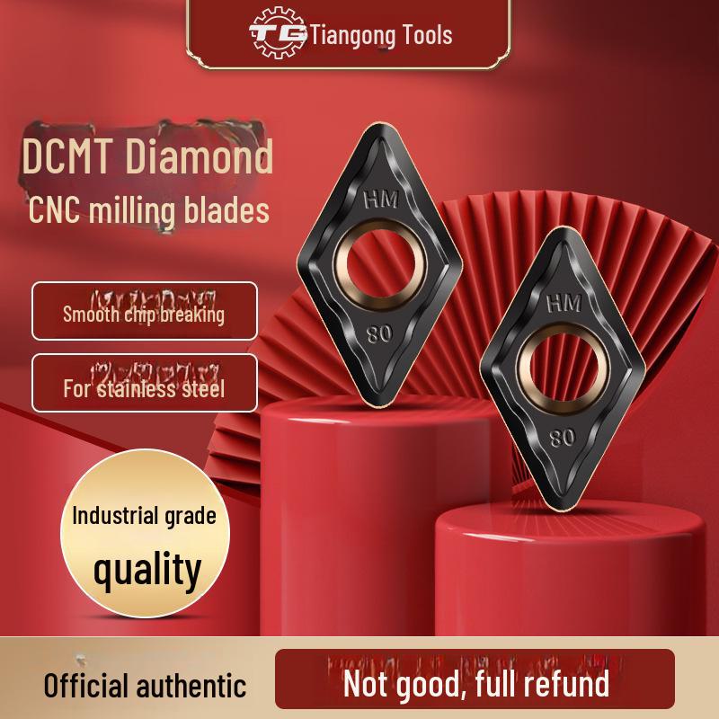Jednostranný diamantový CNC frézovací kotouč Tiangong DCMT pro karbidové, nerezové a litinové díly