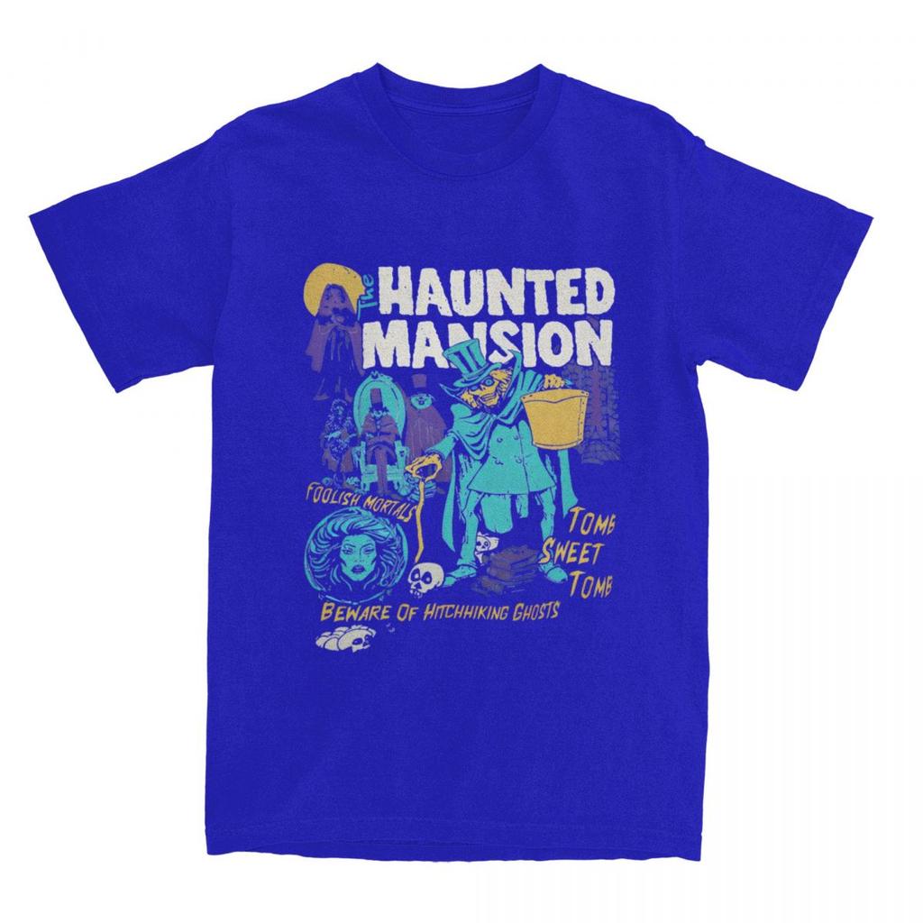 The Haunted Mansion Ghosts Halloween Spooky Month Spooky Season T Shirts for Men Women Cotton T-Shirts O Neck Tee Shirt