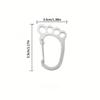 Keychain in The Shape of a Small Footprint, Multi-Ring Personalized Anti-Loss Accessory for Car Keys