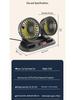 USB Double Head Car Fan - Instant Cooling for Various Vehicles - 12V/24V