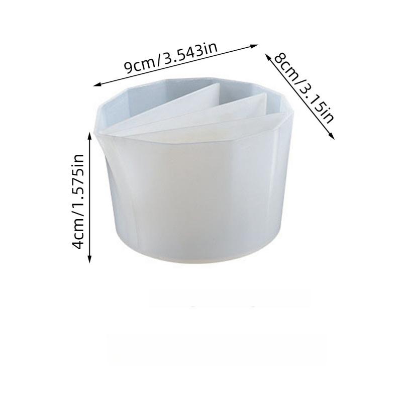 1PC Split Cup For Paint Pouring,Reusable Fluid Art Split Cup Silicone Split Pouring Cup With Dividers For Acrylic Paint Resin