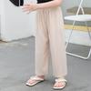 Calça Cropped de Perna Larga de Seda Gelada Repelente de Mosquitos de Verão para Meninas Mais Velhas 2026