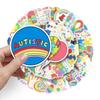 50PCS Waterproof Autism Personality Graffiti Logo & Slogan Stickers for Skateboards, Phone Cases, and Luggage