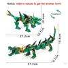 471 STÜCKE 2 IN 1 Ninjago Serie Green Dragon Fighting Mech Bausteine Kinder DIY Ziegel Spielzeug für Jungen Pädagogische Geschenke