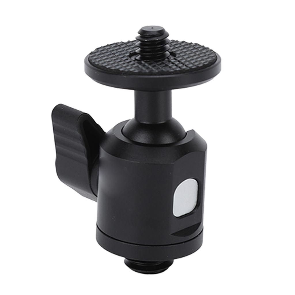 Mocowanie z głowicą kulową 14 cali Obrotowe o 360 stopni Śruba 38 cala Mini adapter gorącej stopki do aparatu telefonu komórkowego