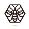4Pcs Hexagonal Honeycomb Decorated Wooden Crafts For Home Walls Courtyard Decorations Hollowed Out Pendants