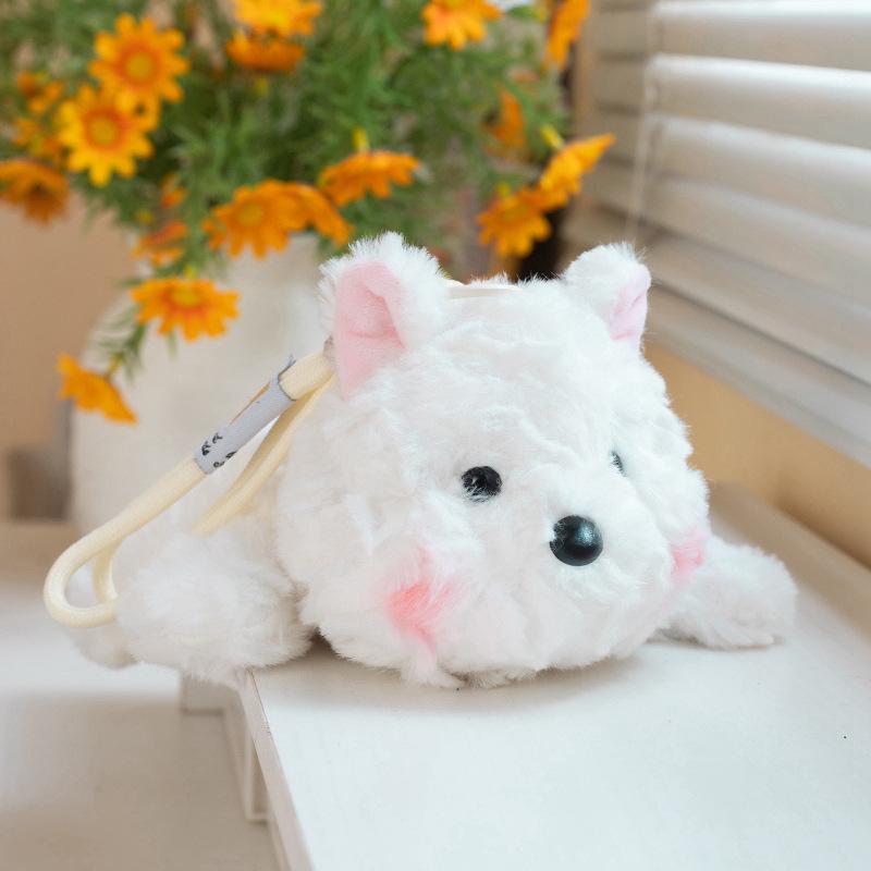 Adorable Scented Animal Plush Keychain - Bear, Fox, Puppy Toy Ornament Gift