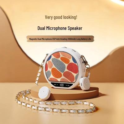 M28 Magnetic Wireless Lavalier Microphone & Bluetooth Speaker for Lectures and Tours